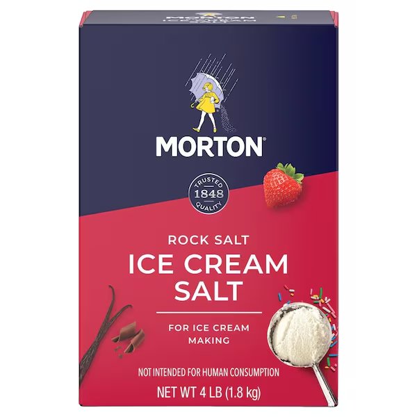 ICE CREAM SALT CNCNT 4LB, Morton Salt, Mfr#: F142130000B